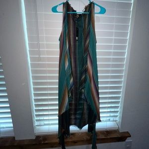 L&B serape Duster size XL